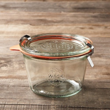 Weck 741 Glass Storage Jars - 0.25 Liter Mold Jars