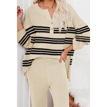 ETCYY Women's Cotton Knit Lounge Set - Stylish and Comfortable