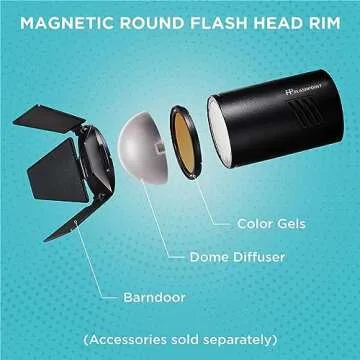 Flashpoint XPLOR 100 Pro TTL R2 Monolight, Black, 100w 2.4G TTL Portable Light for Photography Lighting, 1/8000s HSS Strobe Light, 0.01-1.5s Recycle Time, Li-Ion Battery Powered Photography Light