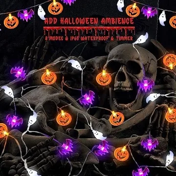 Spooky 2 Pack Halloween String Lights for Decorating