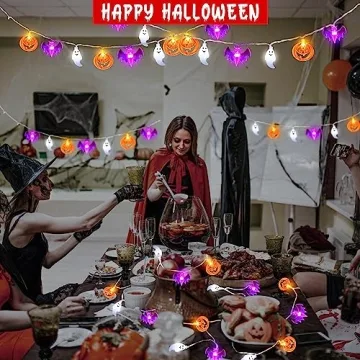 Spooky 2 Pack Halloween String Lights for Decorating