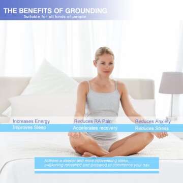 Grounding Pillowcase Queen Conductive Grounding Pillow Cases Organic Cotton Grounding Sheets with 15ft Grounding Cord for Better Sleep Pain Relief Improve Energy (20X30in) 1PC