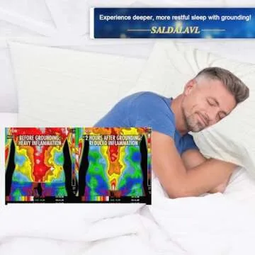 Grounding Pillowcase Queen Conductive Grounding Pillow Cases Organic Cotton Grounding Sheets with 15ft Grounding Cord for Better Sleep Pain Relief Improve Energy (20X30in) 1PC