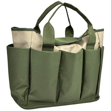 Sturdy Garden Tool Bag with 8 Pockets for Organizing