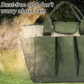 Sturdy Garden Tool Bag with 8 Pockets for Organizing