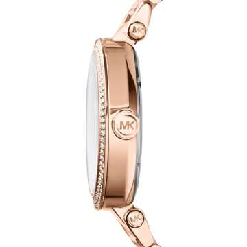 Michael Kors Parker Three-Hand Rose Gold-Tone Stainless Steel Women's Watch (Model: MK5865)