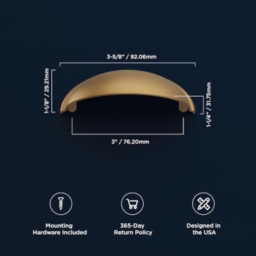 Hickory Hardware Heritage Cup Pulls - Classic Elegance