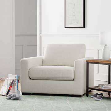 Luxury Down-Filled Accent Chair for Living Room