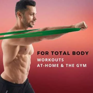 Functional Fitness Pull Up Assistance Resistance Band #5 - For 50 - 120 lbs of Resistance for Mobility, Stretching, Pilates, Exercise, Chin Ups, Powerlifting, Fitness & CrossFit …