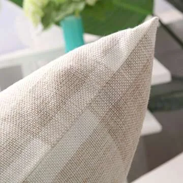 famibay Tartan Checkered Pillow Covers for Home Beauty