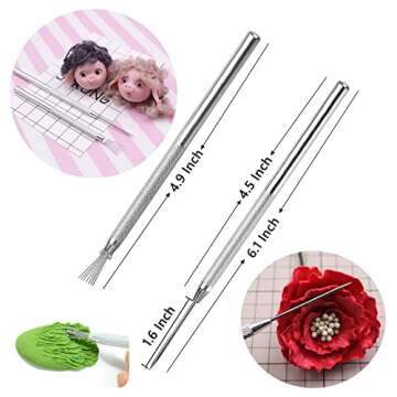 14PCS Ceramic Pottery Clay Ribbon Sculpting Tool Kit with Feather Wire Texture and Needle Detail Tools for Carving,Modeling,by Augernis