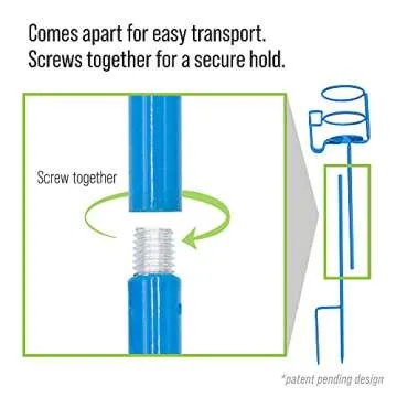 Decko OutDoor 30215 Outdoor Beverage and Phone Holder yard Stakes, heavy duty set of 4