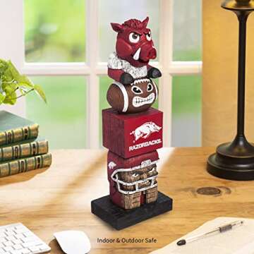 Team Sports America NCAA Arkansas Razorbacks Tiki Totem