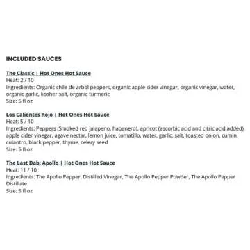 Hot Ones Trio Pack Spicy Sauce Collection for Foodies