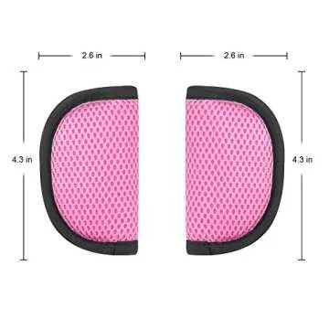 Accmor Car Seat Straps Shoulder Pads for Baby Kids, Soft Car Seat Strap Covers, Seat Belt Covers for Car Seats, Pushchair, Stroller