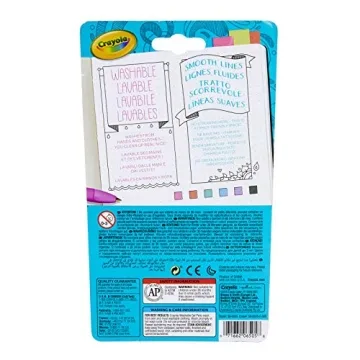 Crayola Medium Point Washable Gel Pens Set, School and Adult Coloring Supplies, 6 count