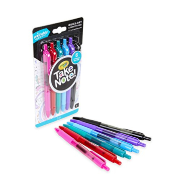 Crayola Medium Point Washable Gel Pens Set, School and Adult Coloring Supplies, 6 count