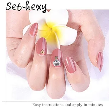Sethexy 500Pcs Clear Acrylic Nail Tips 10 Sizes for Nail Art