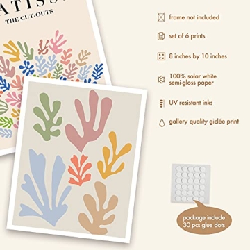 InSimSea Matisse Wall Art Poster & Prints for Aesthetic Rooms