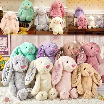 Personalized Easter Bunny Custom Plush Toy for Kids
