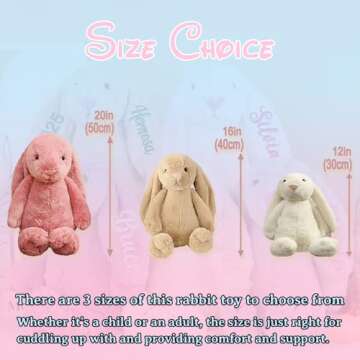 Personalized Easter Bunny Custom Plush Toy for Kids