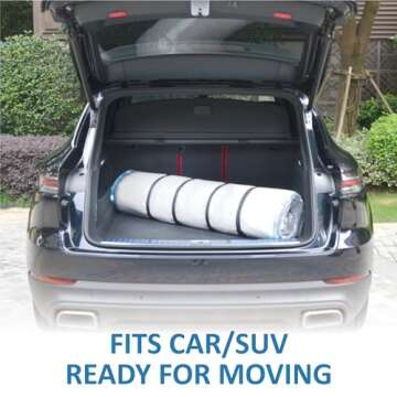 Twin/Twin-XL Mattress Vacuum Bag with Blue Zipper