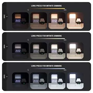 3-in-1 Wireless Charging Station with Clock and Lamp