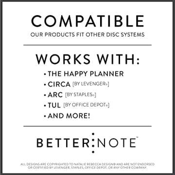 BetterNote Finance Plan Refill for Discbound Notebooks, Bill, Account, Expense, Budget, Debt Snowball, Fits Levenger Circa, The Happy Planner, Arc Systems, TUL, Talia, 1 Year Supply (9-Disc, 7"x9.25")