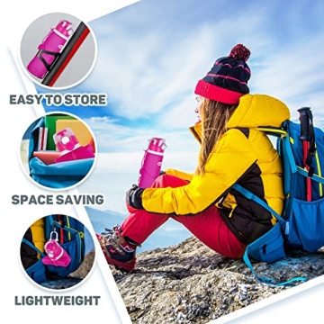 Kemier Collapsible Silicone Water Bottle 750ML