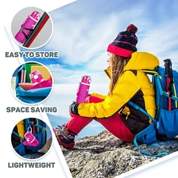 Kemier Collapsible Silicone Water Bottle 750ML