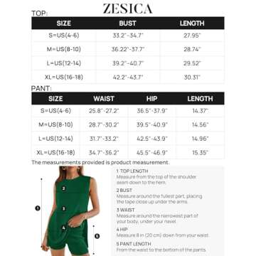 ZESICA Women's Summer Lounge Set Comfortable and Trendy