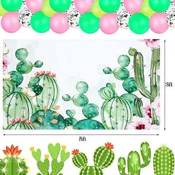 Cactus Party Decorations Set for Celebrations