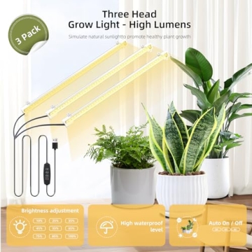 Nedechom Plant Stand with Grow Light for Indoor Plants