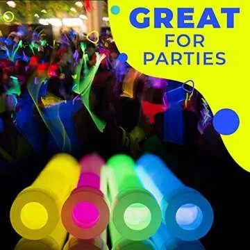 Bright 32 PCS Glow Sticks - Perfect for Events & Safety