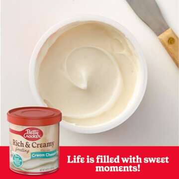 Betty Crocker Rich & Creamy Cream Cheese Flavored Frosting, Gluten Free Frosting, 16 oz