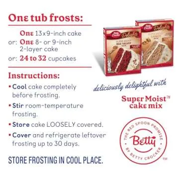 Betty Crocker Rich & Creamy Cream Cheese Flavored Frosting, Gluten Free Frosting, 16 oz