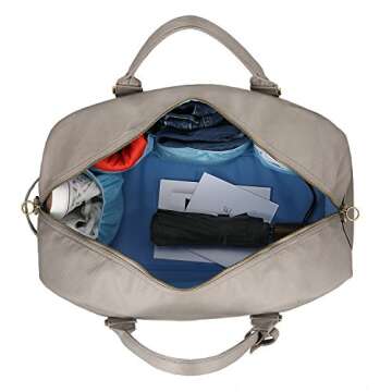 BONTHEE Canvas Carry-on Bags Large Travel Tote Bag Overnight Bags Duffel Shoulder Handbag