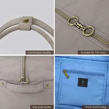 BONTHEE Canvas Carry-on Bags Large Travel Tote Bag Overnight Bags Duffel Shoulder Handbag