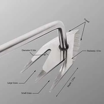 SWANSOFT Stainless Steel Weed Puller for Effortless Gardening