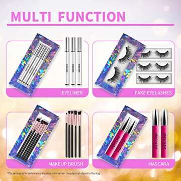 Zezzio Empty Nail Packaging Boxes Set Eyelashes Packaging Box -20PCS with 4 Color Press On Nails Package Box with White Board Paper for Nail Art Salon Nail Business