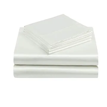 TREELY 6 Piece Queen Satin Sheet Set for Luxurious Comfort