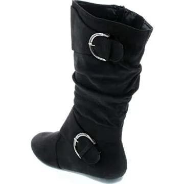 Forever Link Klein-70 Women's Stylish Mid-Calf Boots