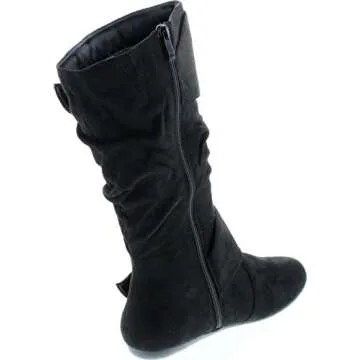 Forever Link Klein-70 Women's Stylish Mid-Calf Boots