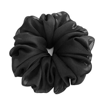 38 Colors Available, Big Scrunchies for Hair, Soft Cheer Chiffon large Ponytail Holder, Cute Birthda...