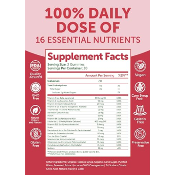 Lunakai Women's Multivitamin Gummies 60ct - Made in USA