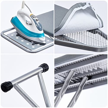 BKTD Foldable Ironing Board with Heat Resistant Cover