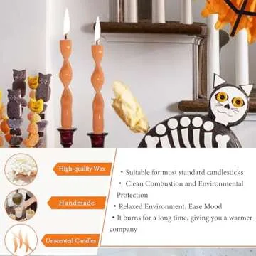 Twisted Spiral Taper Candles - Handmade Elegance for Every Occasion