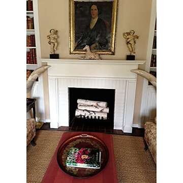 Wilson Birch Fireplace Large Log Set (5 Logs: 3''-5'' Dia. x 15.5-17.5" Long)