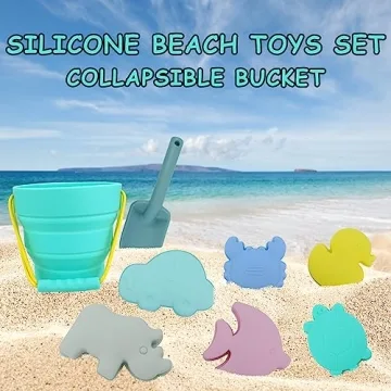 HELMDY Silicone Beach Toys Set for Toddlers Fun Outdoor Play