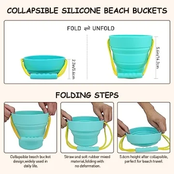 HELMDY Silicone Beach Toys Set for Toddlers Fun Outdoor Play